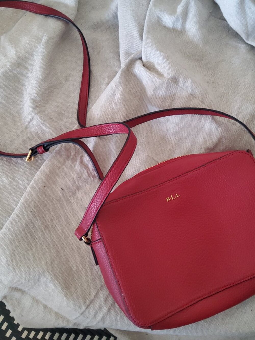 Red Crossbody Bag - Sleek Everyday Shoulder Bag